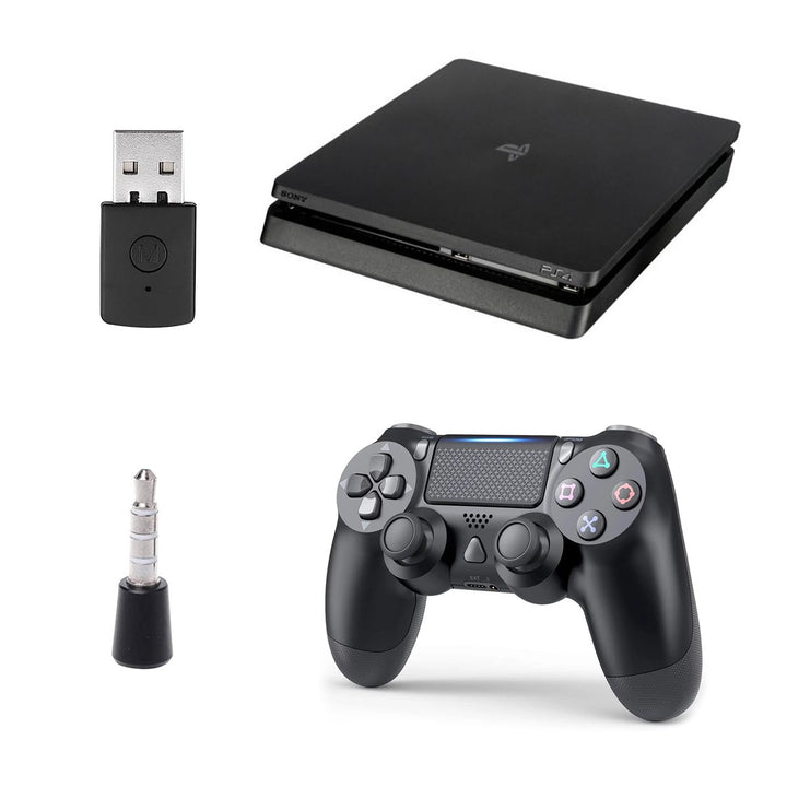 PS4 dongle met microfoon en draadloze controller