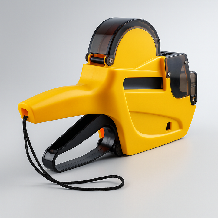 Zijaanzicht van de prijstang met polskoord – ergonomisch en eenvoudig in gebruik.